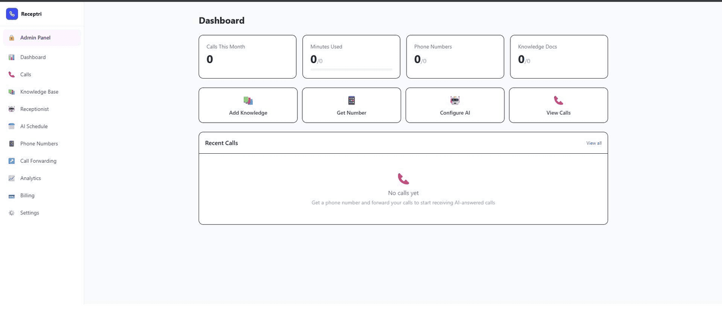 Receptri screenshot