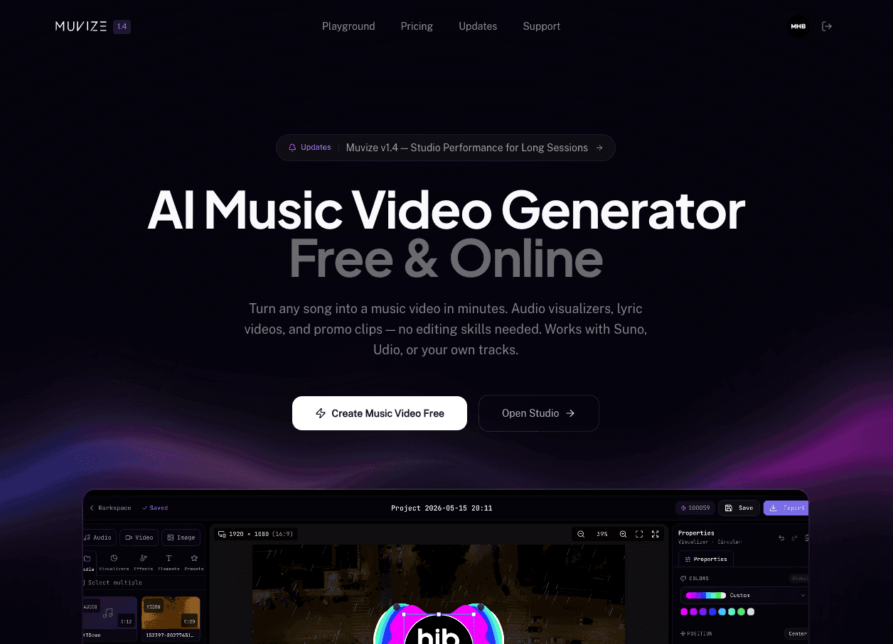 Muvize screenshot